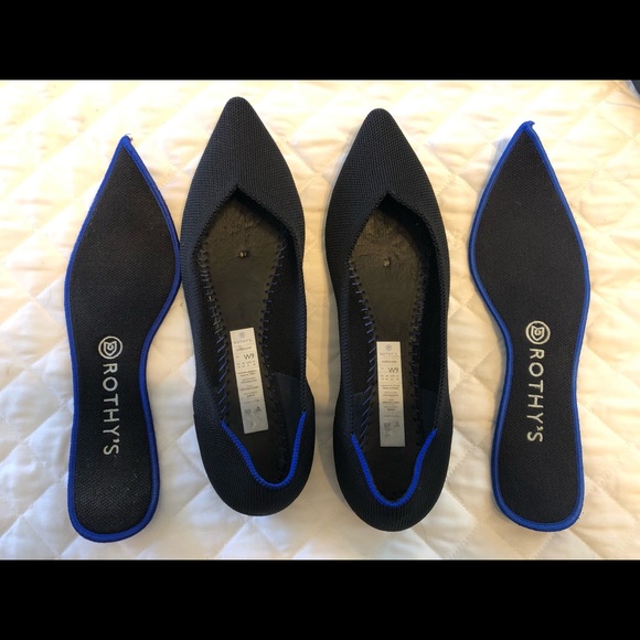 Rothy’s EUC Black points size 9 - Picture 2 of 4